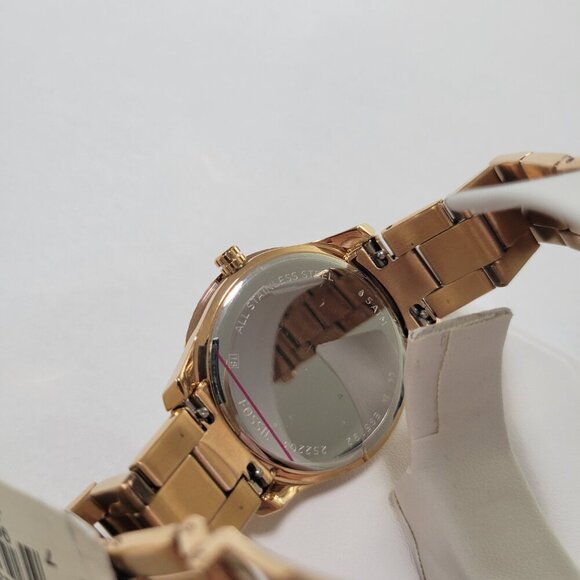 Fossil Stella Three-Hand Date Rose Gold-Tone Stainless Steel Watch 37mm NWT $170